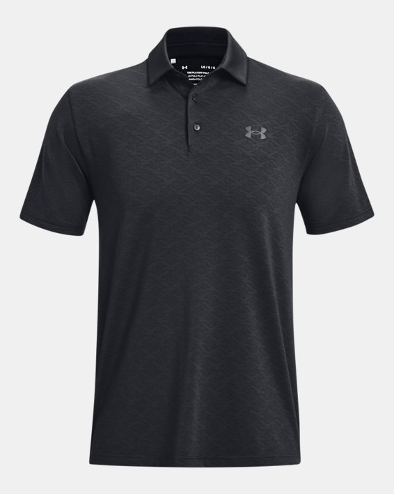 Men's UA Playoff Birdie Jacquard Polo in Black image number 4